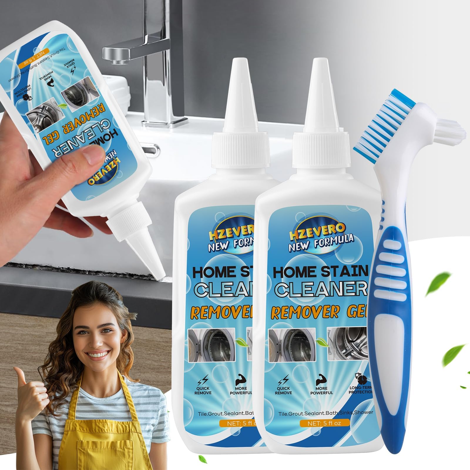 Amazon.com: BARINOX Mold Stain Remover Gel Kit - 10 in 1 Powerful Cleaner for Grout, Washing ...