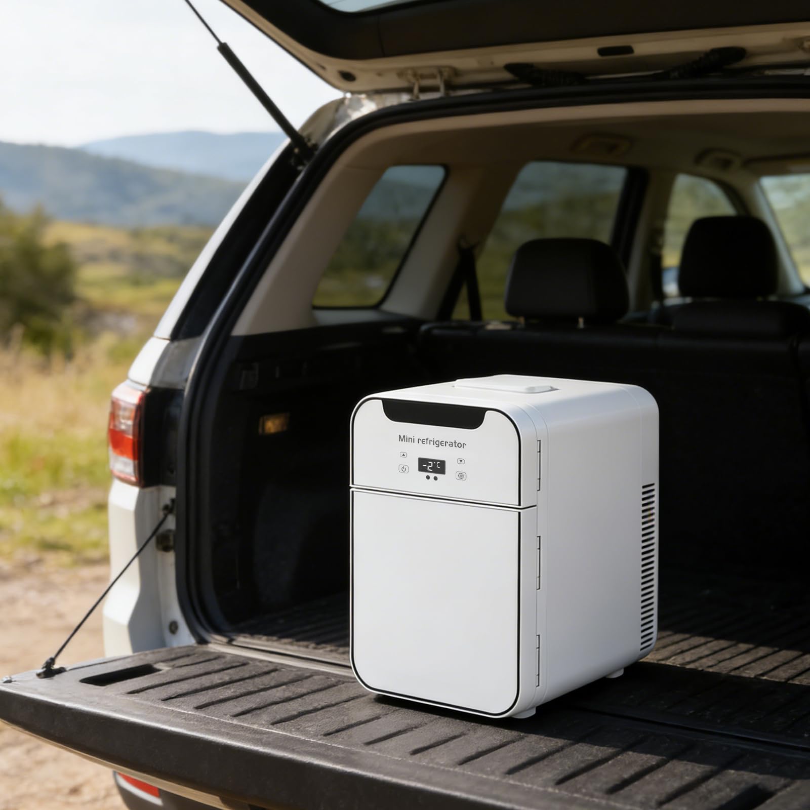 Mini Kühlschrank 16L Wärmefunktion für Auto Büro Kosmetik Getränke | 16L Mini Kühlschrank Für Zuhause Und Auto, Mit Kühl- Und Wärmefunktion Für Getränke, Kosmetik, Mahlzeiten Und Reisen