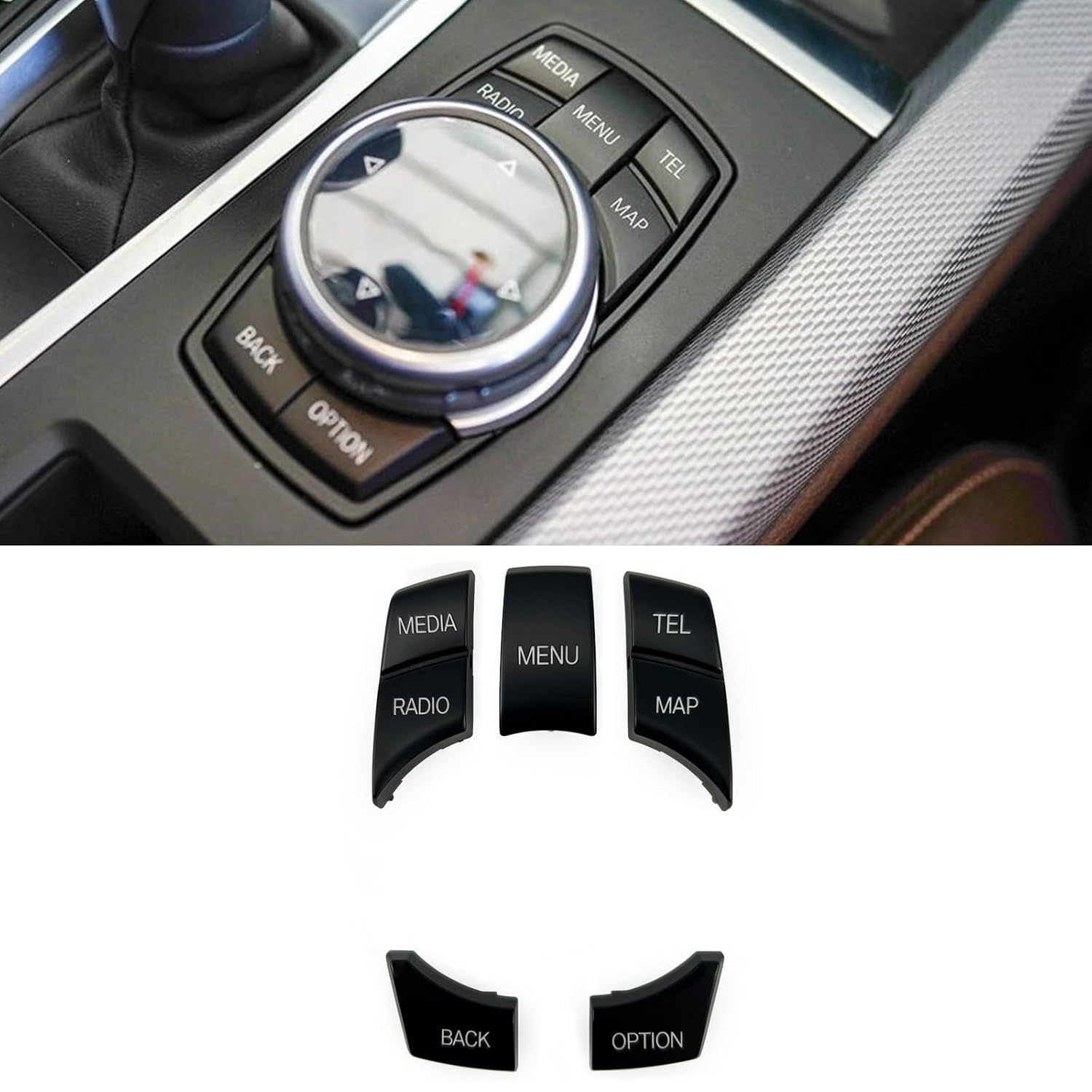 iDrive Button Cover for BMW 1 2 3 4 5 6 7 Series X1 X3 X4 X5 X6