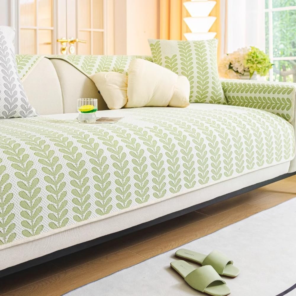 Housse de canapé en soie glacée lavable tapis rafraîchissant été 70x90 cm