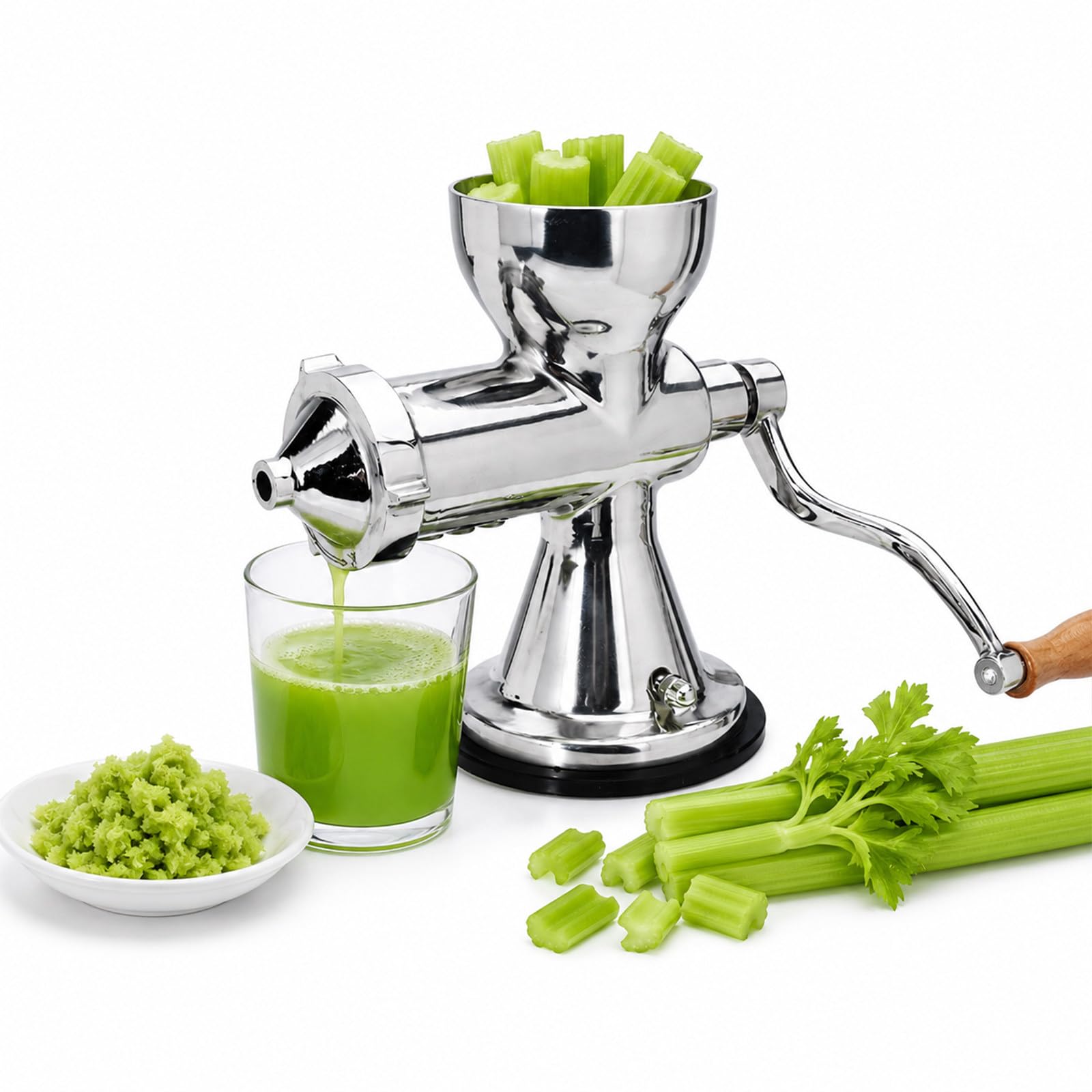 Exprimidor de pasto de trigo manual y duradero para tus jugos de kale y espinaca