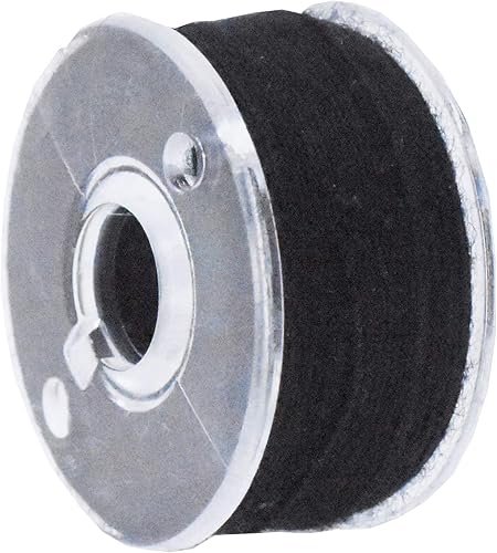 Miniatura 3 de Mandala Crafts 25 bobinas preenrolladas SA156 blancas y negras para máquina de coser Singer -15J SA156 hilo de bobina precargado para máquina de