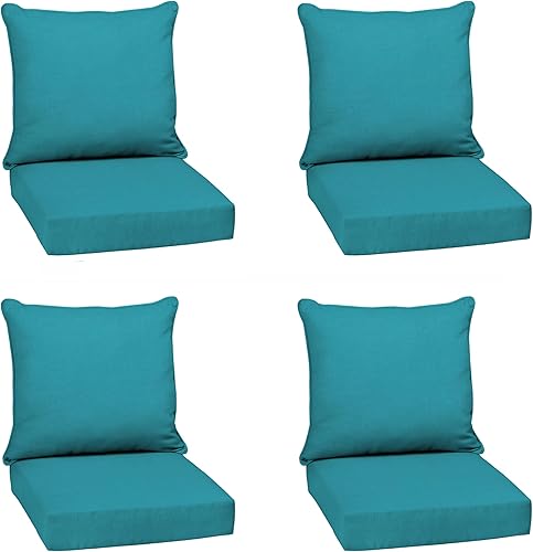 Miniatura 133 de Arden Selections Juego de cojines profundos para exteriores, 24 x 24 pulgadas, resistente al clima, a prueba de lluvia, resistente a la decoloración