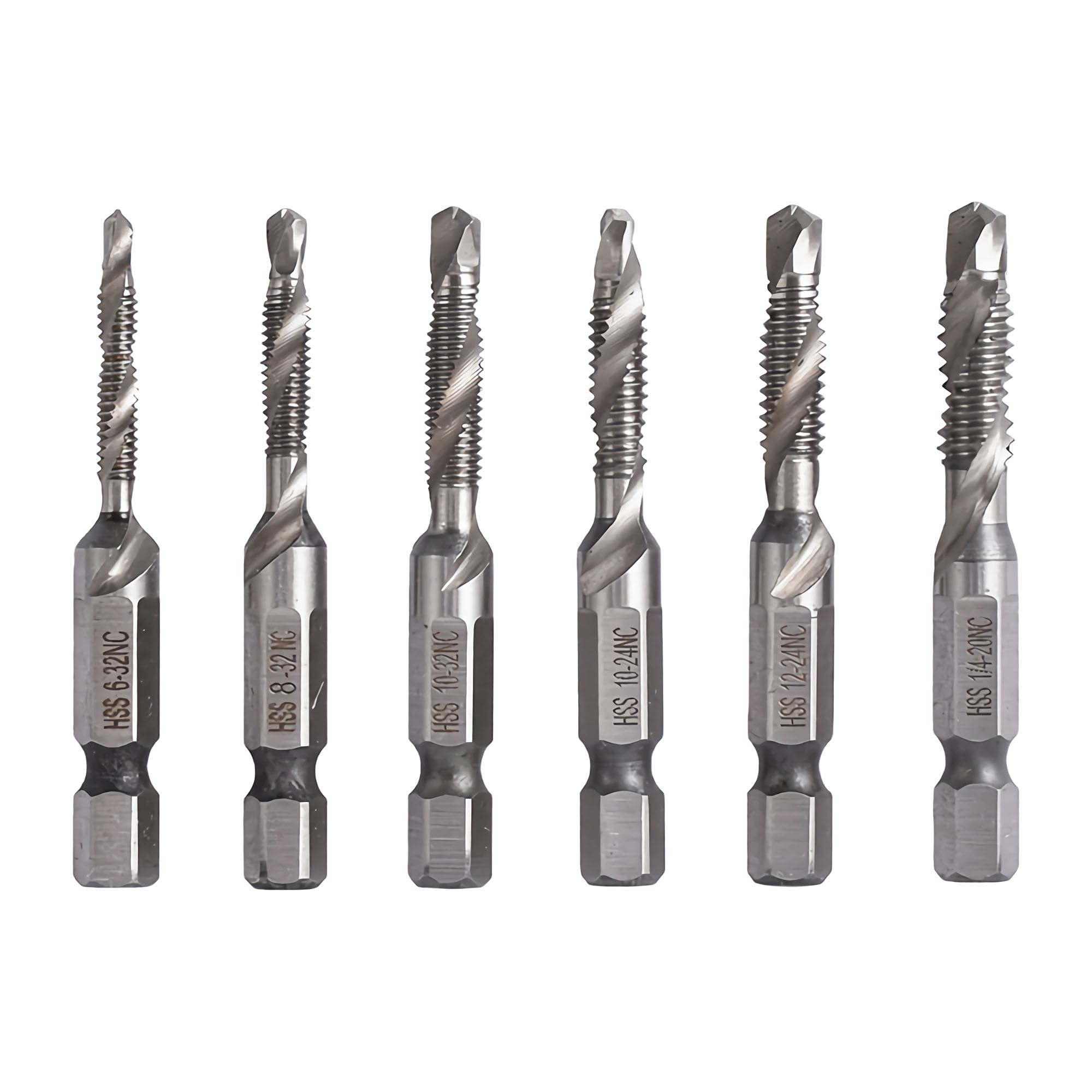 6-Piece Drill & Tap Set - High Speed Steel -7 6-Piece Drill & Tap Set - High Speed Steel -7