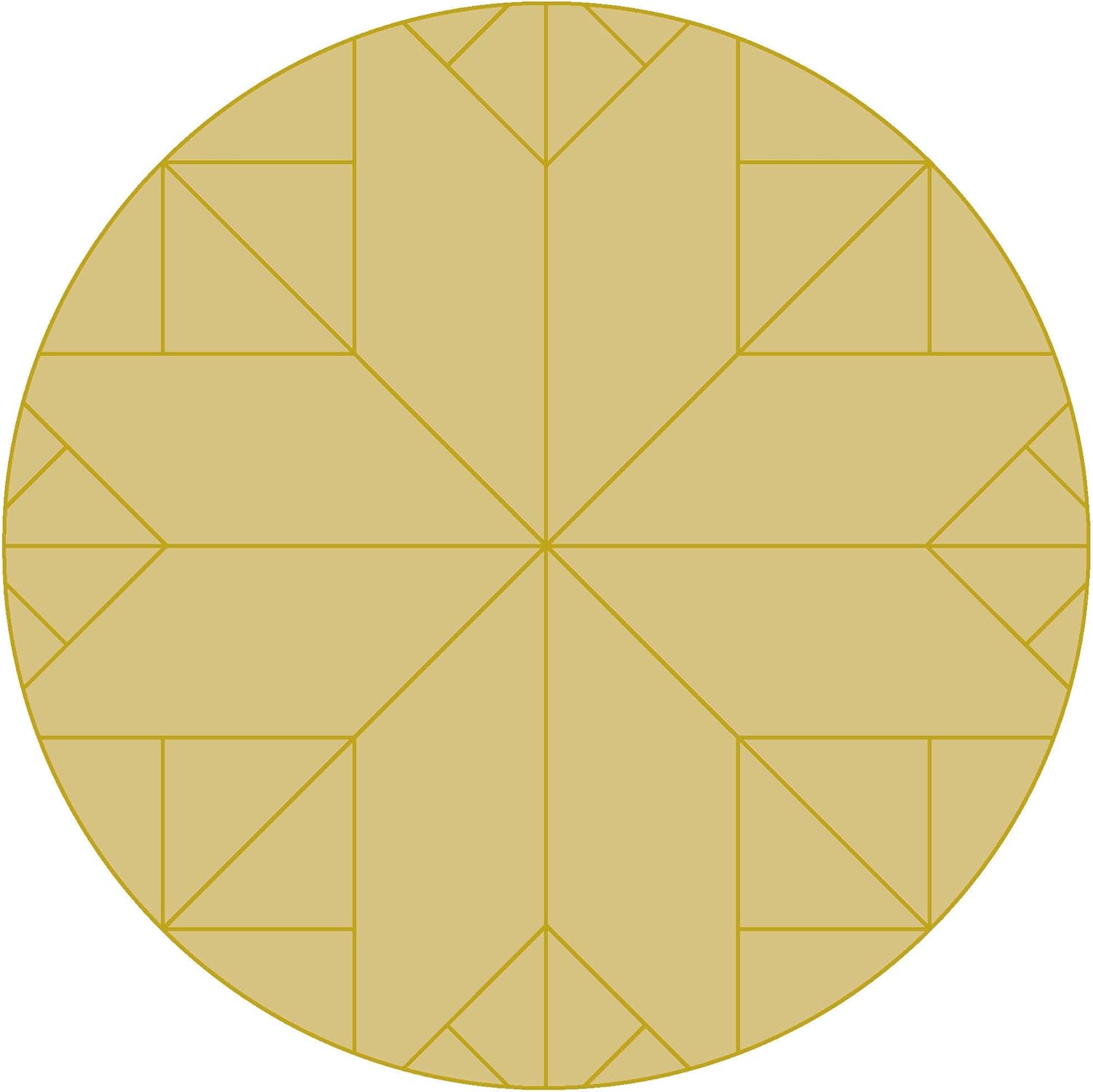 Barn Quilt Circle Design by Lines Cutout Unfinished Wood Country Decor Coloring Book Door Hanger Everyday MDF Shape Canvas Style 1 (18)