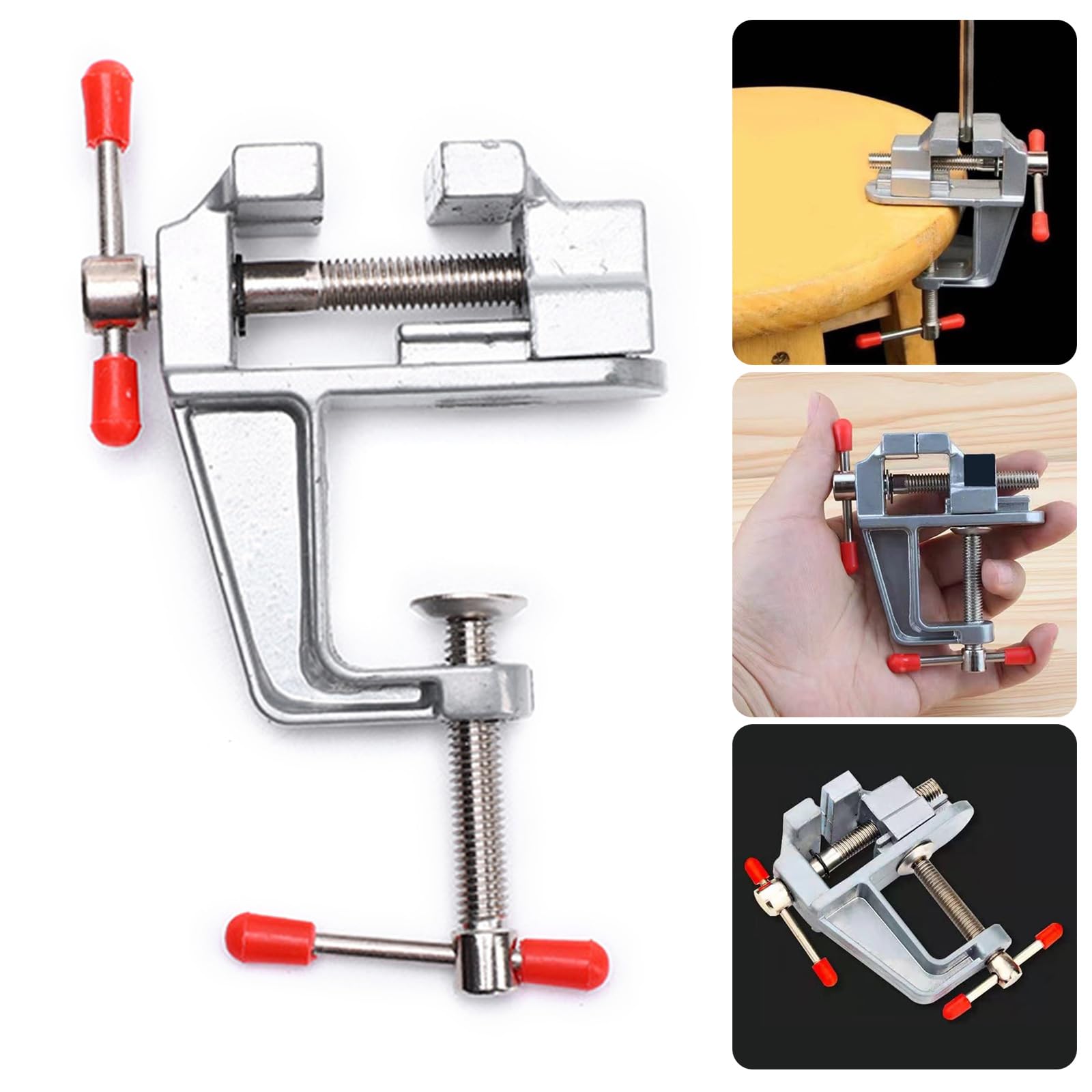 Portable Vise Strong Alloy Build Ensures Durability Multifunctional Design And Use For Crafting Projects