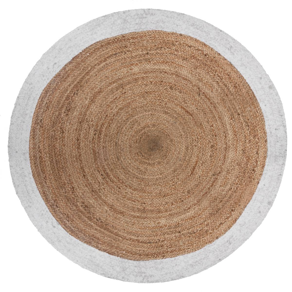 ATMOSPHERA CREATEUR D'INTERIEUR Dywan Juta Krawędź Biały D. 120 cm
