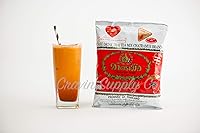 Vista 7 de Mezcla de té tailandés (Number-One) Marca Cha Tra Mue, mezcla de té tailandés original de Tailandia, perfecta para preparar té helado tailandés