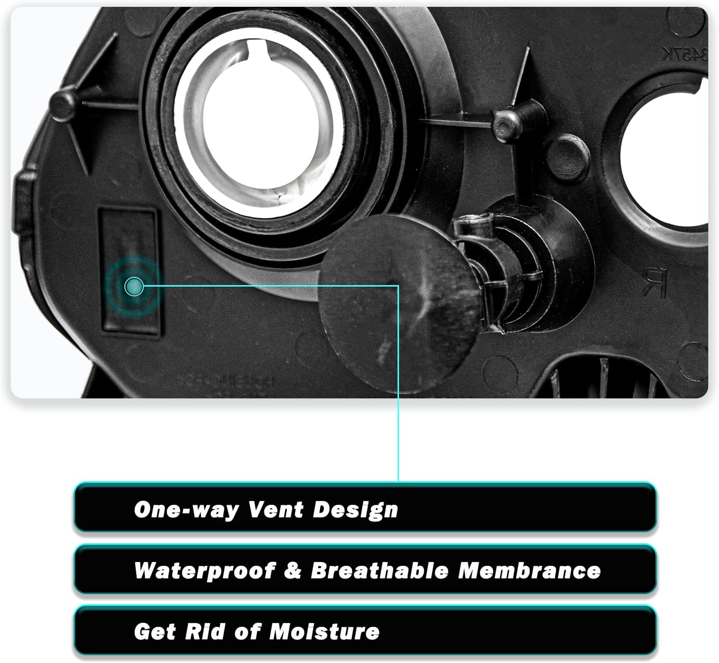 Halogen Headlight Assembly Set w/Bulbs Fit for 2010-2014 Ford Mustang OE Style Headlamp (NOT Fit for HID/Xenon), Black Housing with Clear Reflector