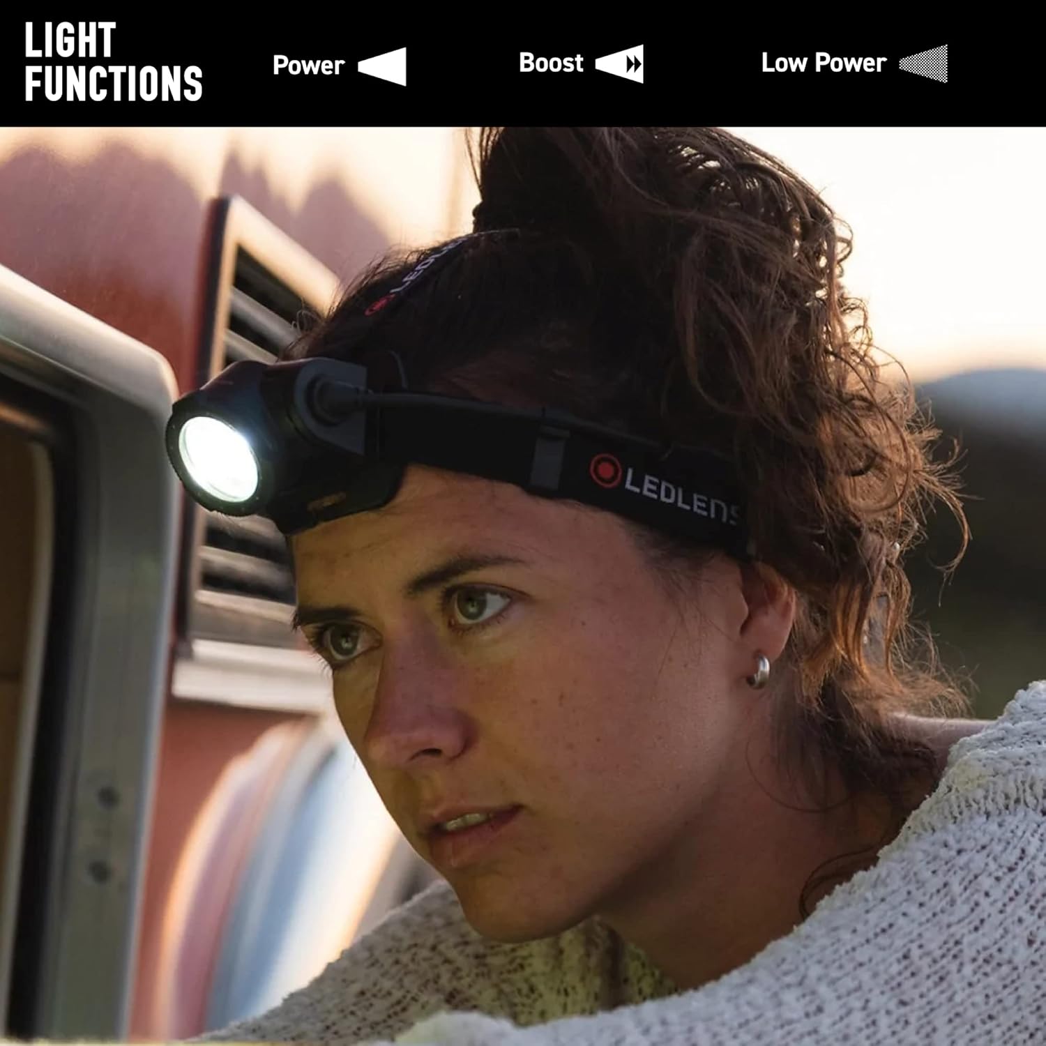 Ledlenser H15R Core Rechargeable Headlamp - Black - 2500-Lumen Boost & Advanced Focus, Flashlight for Camping - 80-Hour Runtime Headlamp Battery Powered for Survival