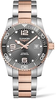 Orologio subacqueo con movimento automatico, sportivo, design classico, da uomo, impermeabile, 100 m, con data, stile casual, alla moda, con cinturino in acciaio INOX