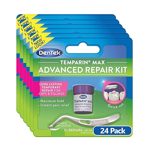 DenTek Temparin Max Lost Filling and Loose Cap Repair Kit, 5+ Repairs, Pack of 24 - Packaging May Vary - Pack of 24