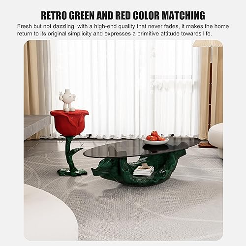 Miniatura 6 de Mesas de centro modernas para sala de estar, mesa central Mesa de Centro para Sala, mesas laterales, mesa de sofá rosa, mesa de cóctel para sala de