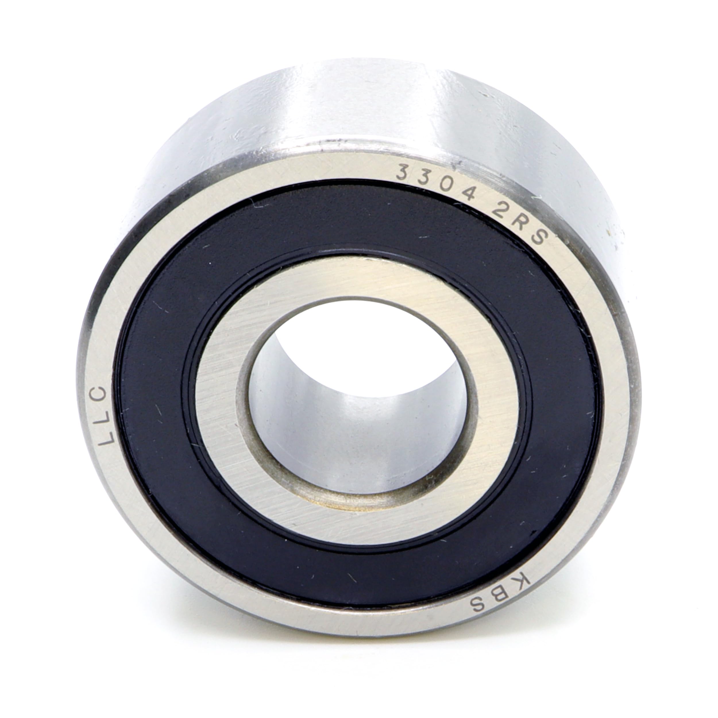 Rodamientos de bolas de contacto angular 3304/5304 2RS 20 x 52 x 22,2 mm, DIN 628, doble fila, brazo de fricción, rodamientos sellados para cargas radiales y axiales, ideal para
