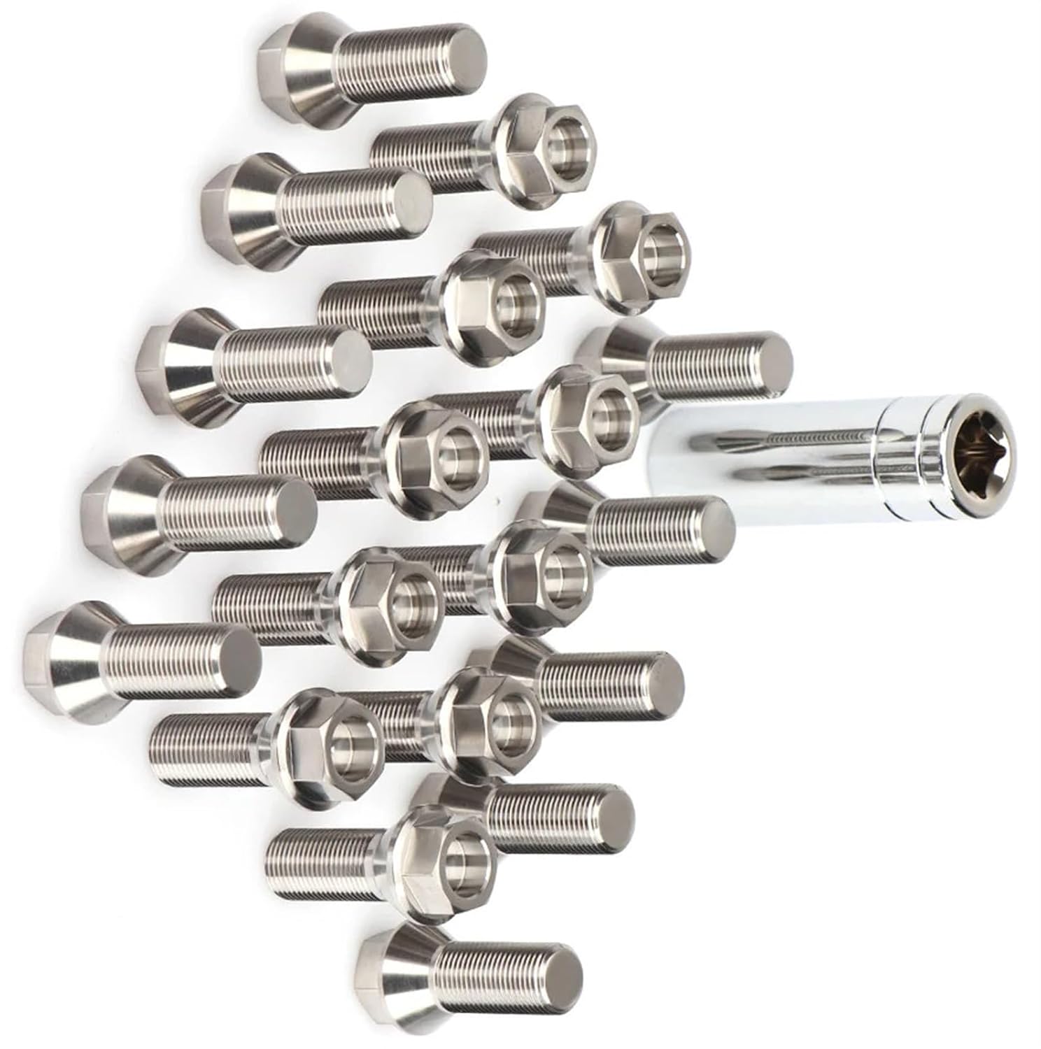 Compatible with for F80 F34 F31 2020 Wheel Bolt Lock Parts Wheel Bolt Auto Lock Wheel Bolt Auto Wheel Hub Lock Bolts Axle Tire Bolts Studs Wheel Lug Bolts