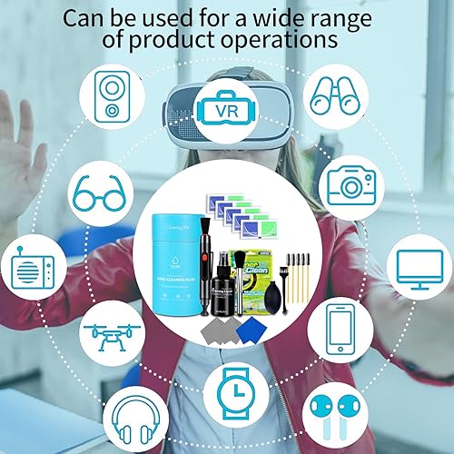 Miniatura 7 de AKIKI Kit de limpieza de auriculares de realidad virtual, kit de limpiador de lentes para MetaOculus Quest 2 Quest RiftS, HTC Vive Pro Cosmos Elite