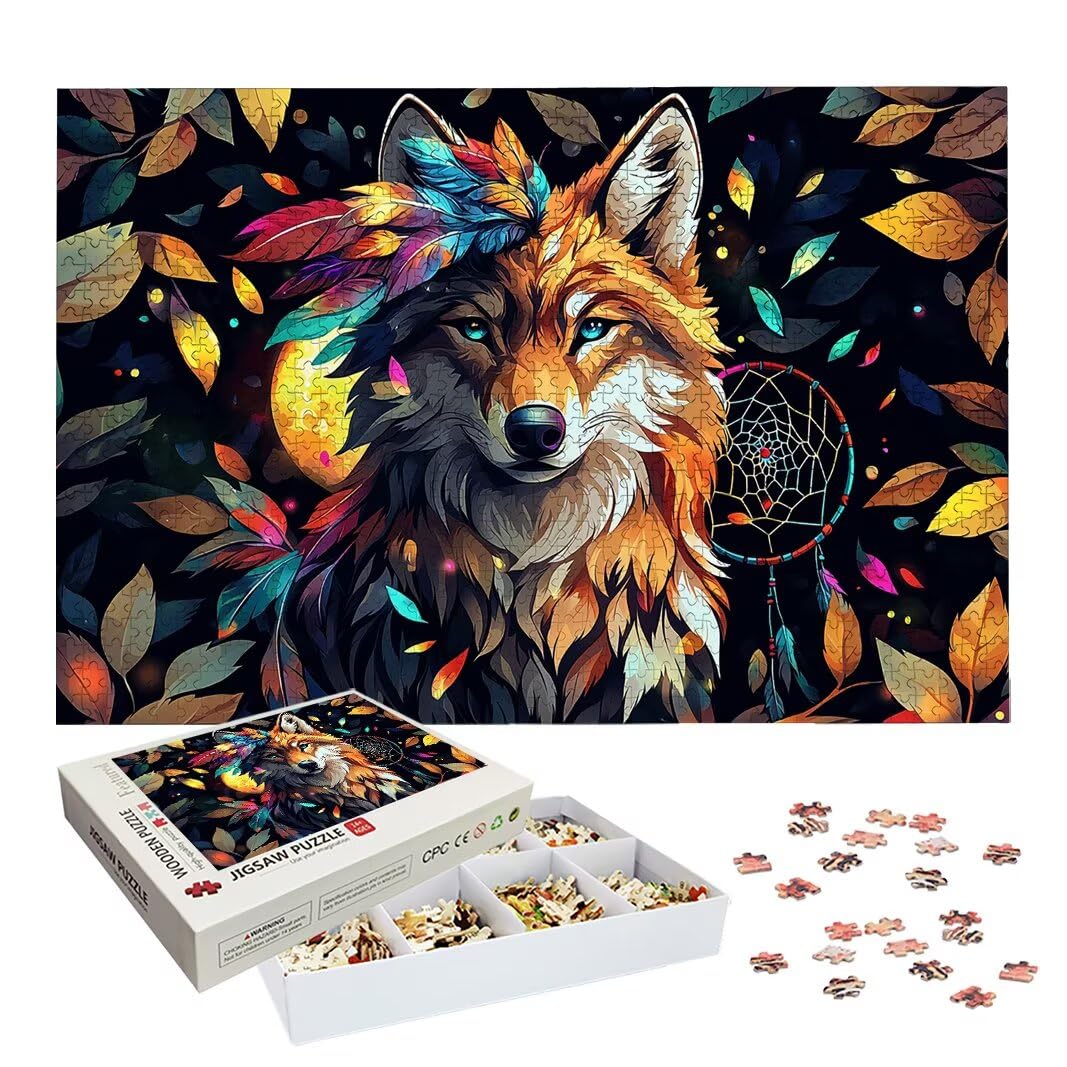 Puzzle dla dorosłych, 5000 sztuk, puzzle z wilkiem dla dorosłych, prezenty