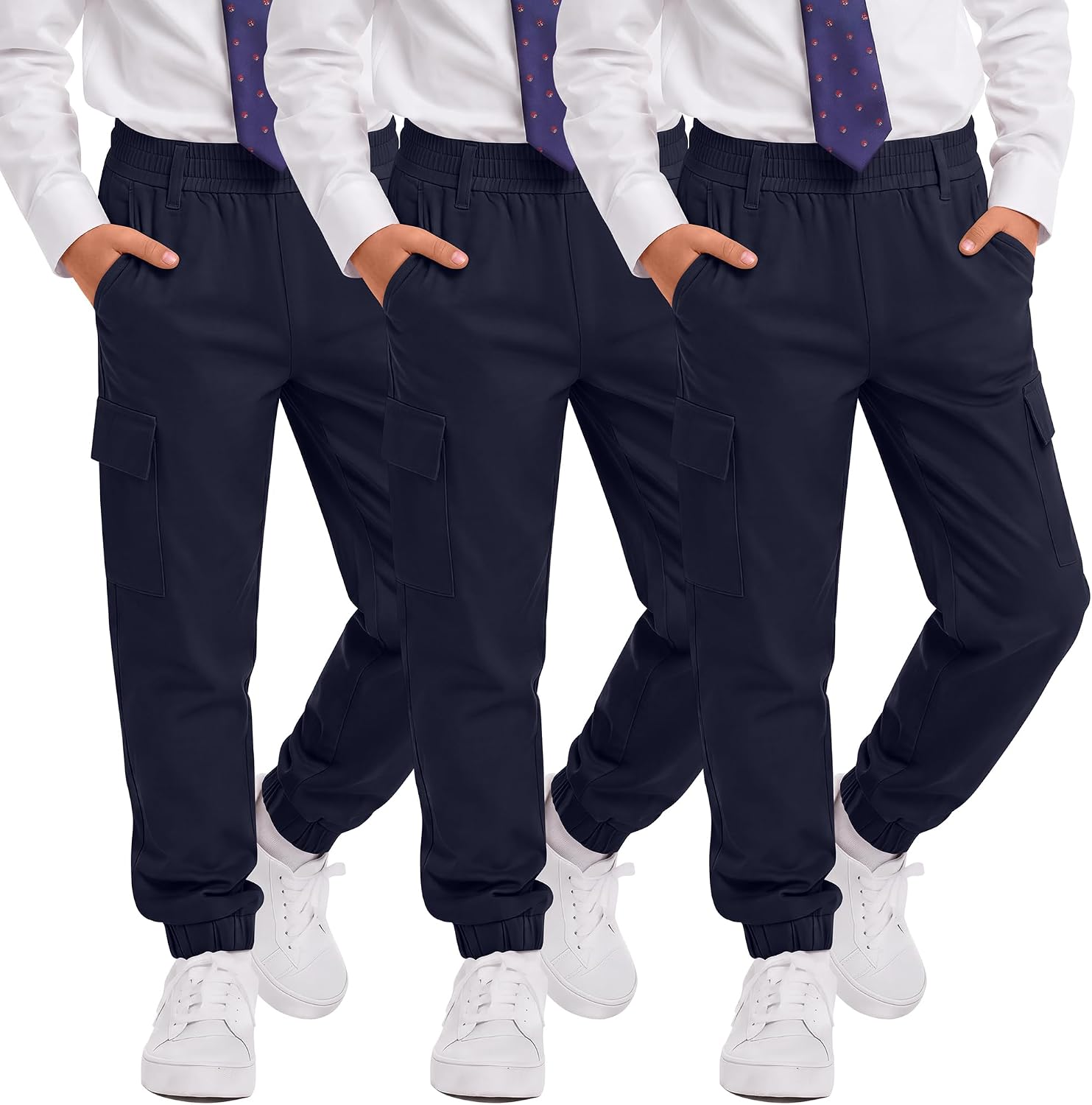 3 Pack Boy's Uniform School Pants