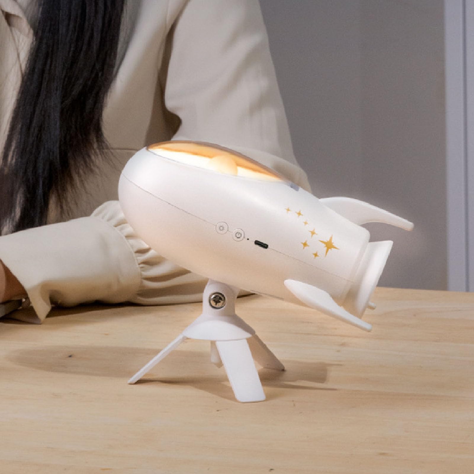 Altoparlante Bluetooth Luce di Notte Adorabile Camera di Controllo Lampada di Stile per Camera Da Letto Av