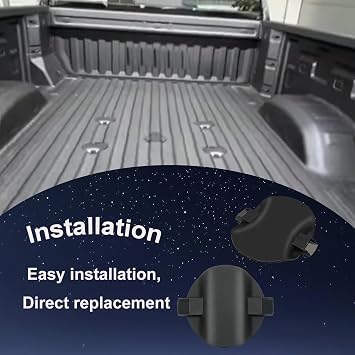 Platform Hitch 5th Wheel Mount Covers Compatible with GMC Sierra 3500HD 2020 2021 2022 2023 2024 Chevrolet Silverado 3500HD 2020 2021 2022 2023 2024 Replace# MTG84756187, MTG84756188