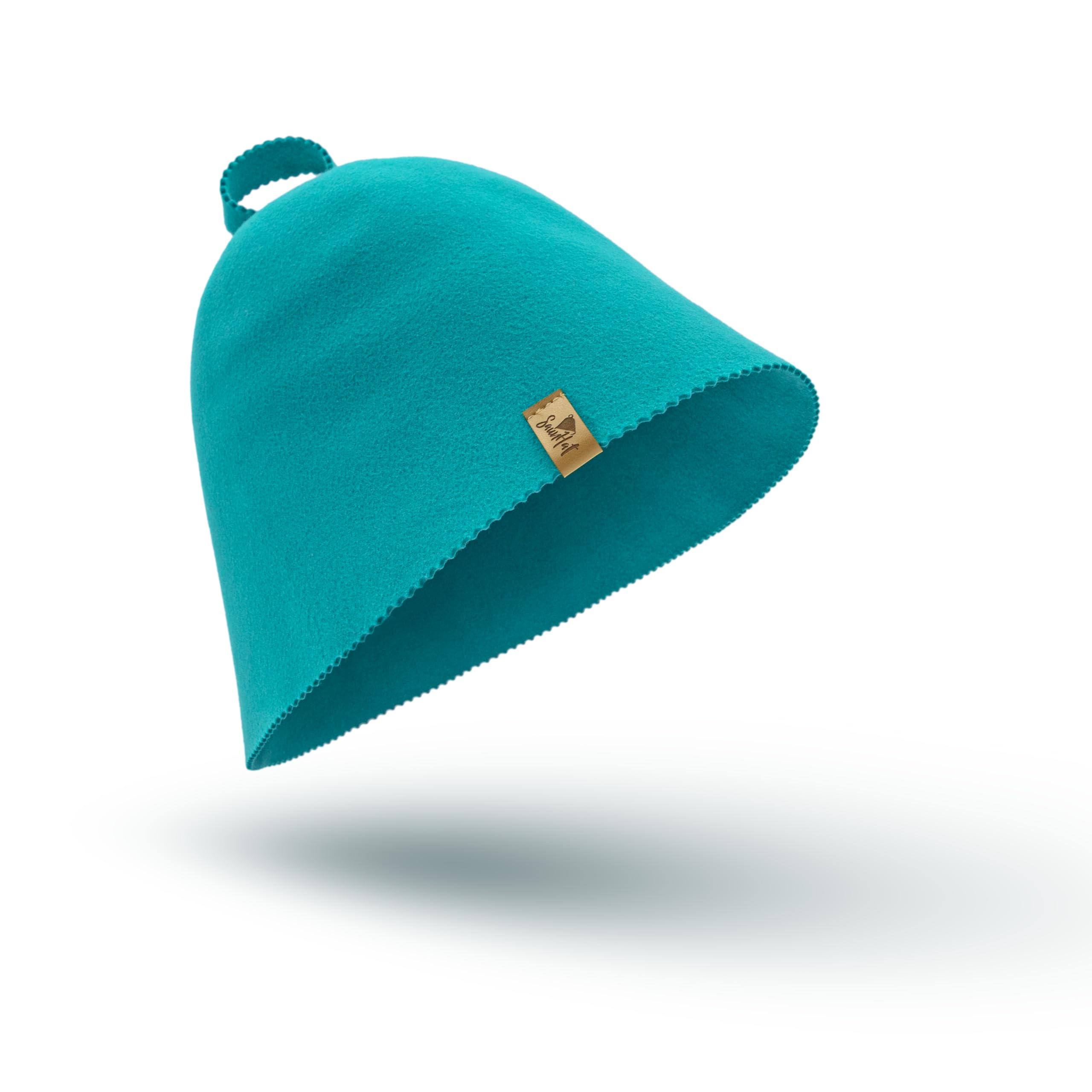 Jedrzejko Sauna hat cap wool sauna suit headcare wool (Blue)