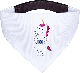 Mr. & Mrs. Panda Hundehalstuch L Einhorn Fotograf - Geschenk, Tourist, Kurztrip, Halstuch Für Welpen, Unicorn, Hundehalstuch Waschbar, Hundetuch Mit product image