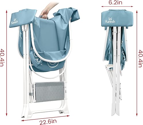 Miniatura 6 de Furesh Big Dipper - Bañera para perros con escaleras, estación de lavado plegable portátil elevada con escalones para bañarse, ducha y aseo,