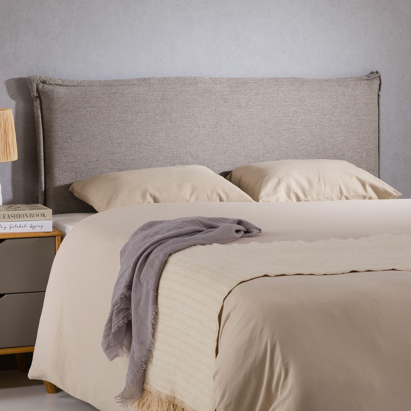 DHOME Testiera In Similpelle Liscia Con Gambe Testiera Imbottita Letto Di Lusso Similpelle Bianco 135cm Letti 120 135 140 93700616