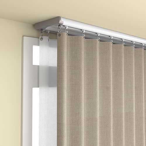 Silent Double Curtain Track Ceiling Mount 5' to 16', Wide