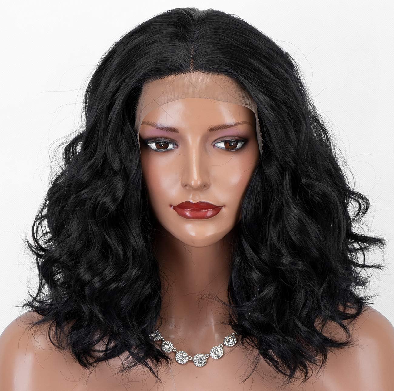 HAOTING Wigs for Women, Fashion Wigs, Black Bob Lace Front Wigs for