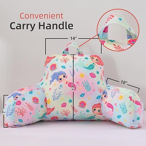 Miniatura 44 de A Nice Night Almohada de descanso para la espalda de los niños para leer y ver la televisión, almohada de descanso para descansar con cómodo apoyo