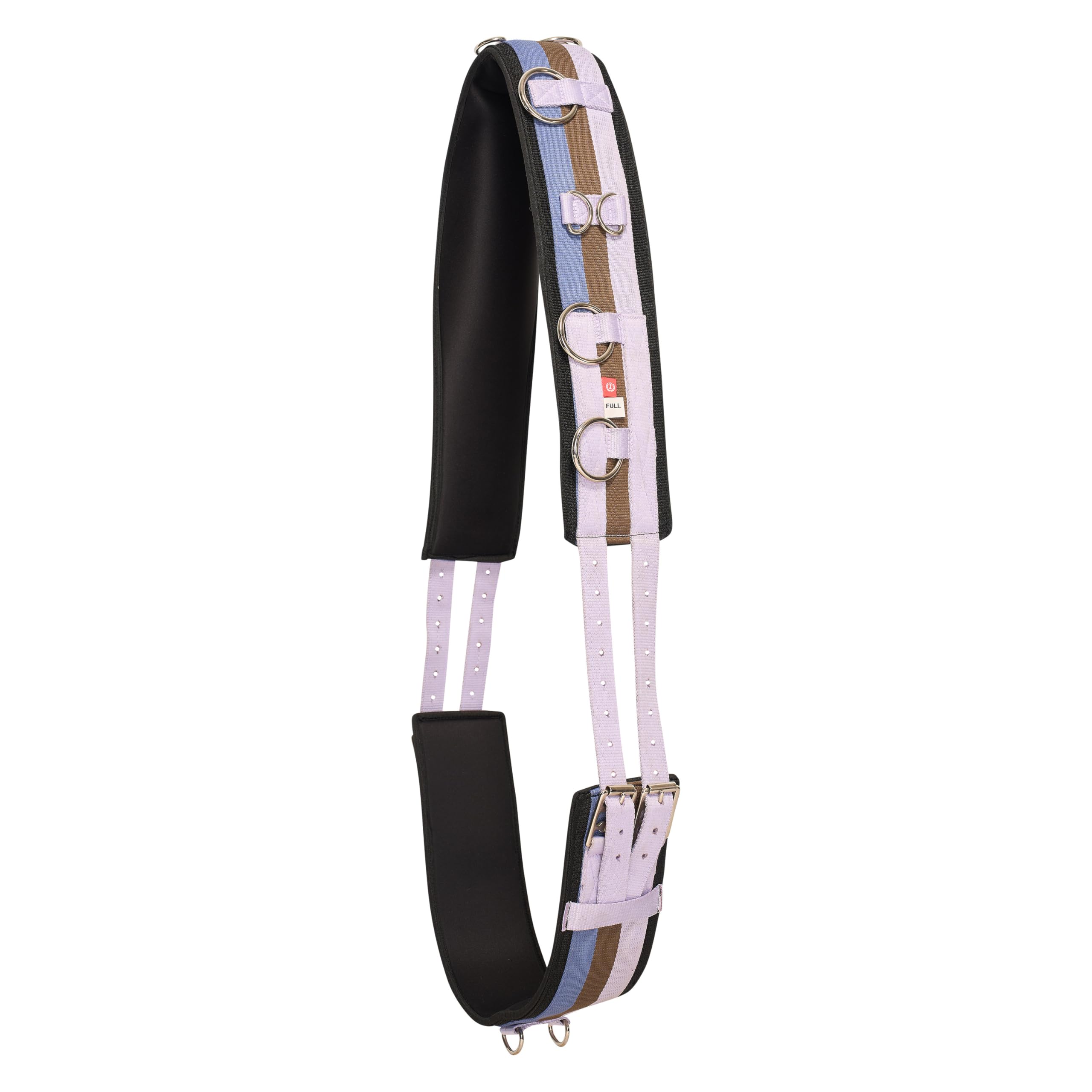 Imperial Riding IRH Deluxe Lunging Belt Polyester with Neoprene Lining and Metal Rings Blue Rain Cob