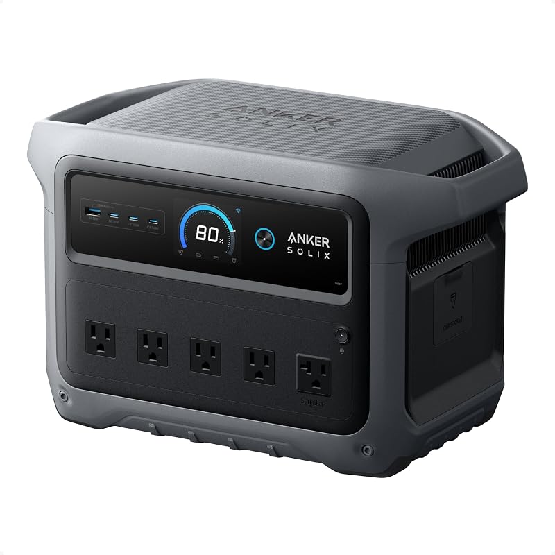 Anker SOLIX C1000 Gen 2 Portable Power Station, 1,024Wh, 2,000W, Camping
