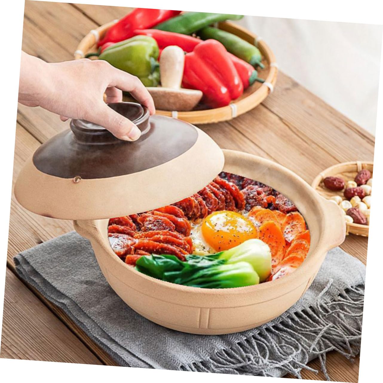 PRETYZOOM Keramik-Milchtopf – 700 Ml, Mit Griff, Für Milch, Suppe, Nudeln & Babynahrung