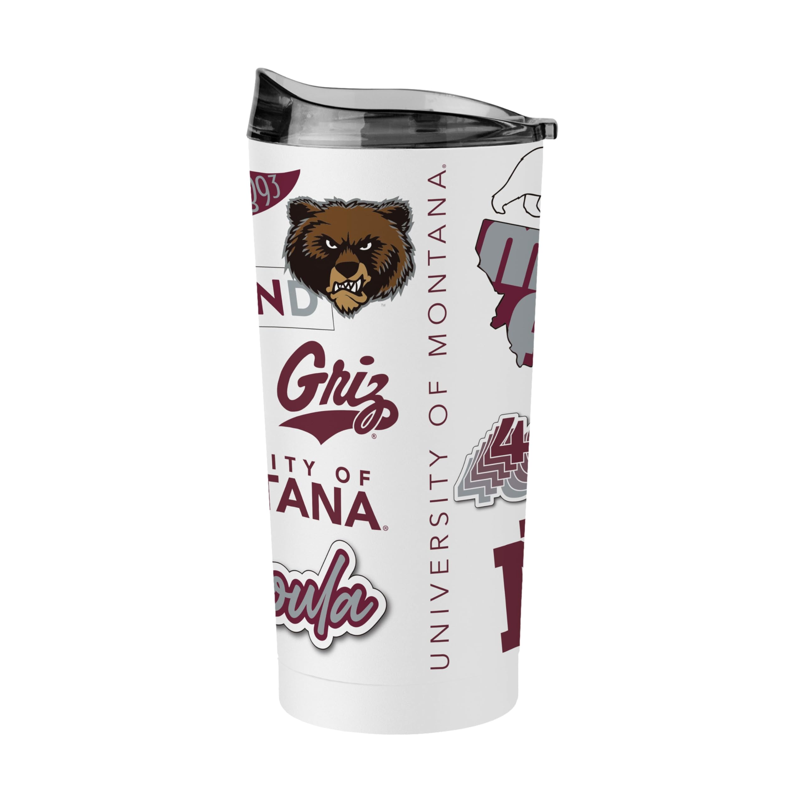 Logo Brands NCAA Native Icons 20 oz Stainless Steel Tumbler – Double Wall Vacuum Insulated