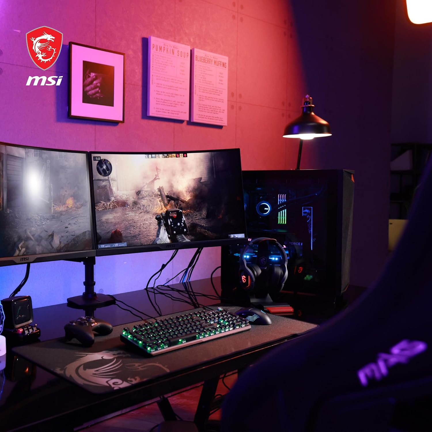 Msi MPG Gungnir 300P Airflow Caja PC Mid-Tower Capacidad E-ATX, 4 x 120 mm Fans, 3 Auxiliares Fans, PCIe 4.0 Cable Riser, Soporte Vertical GPU y Stand, Filtros Antipolvo, Guía de Cables, USB Tipo-C 5