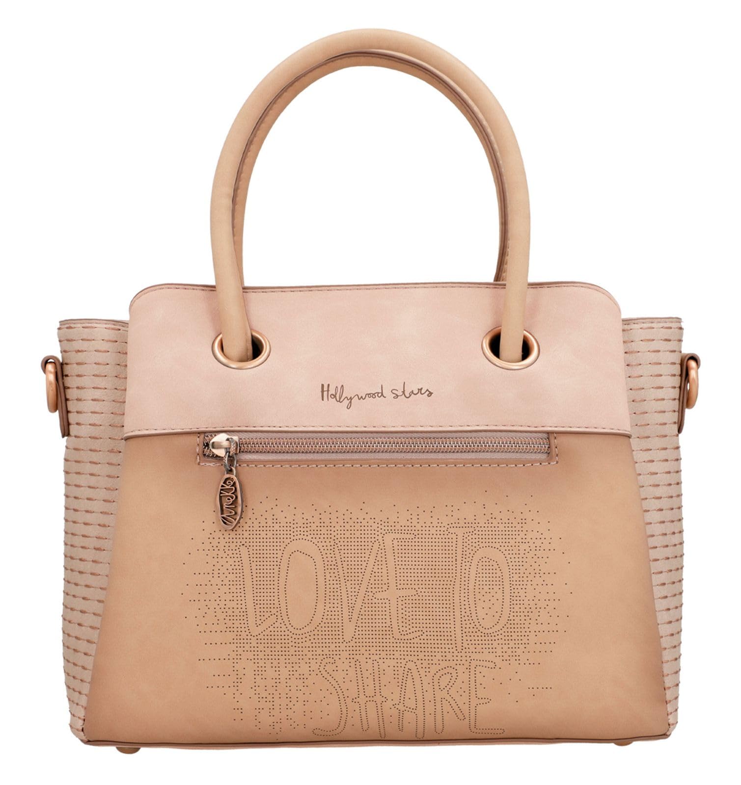 Anekke - Damentasche - Bowlingtasche aus Kunstleder für Damen mit verstellbarem Riemen, 2 Handgriffen und Reißverschlüssen - Zubehör und Accessoires für Damen - Maße 27 x 21 x 12 cm, bunt