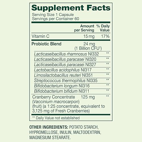 Miniatura 3 de Spring Valley - Cápsulas de probióticos para mujeres, 60 unidades, 1.000 millones de UFC, suplemento diario con enzimas digestivas y prebióticos,