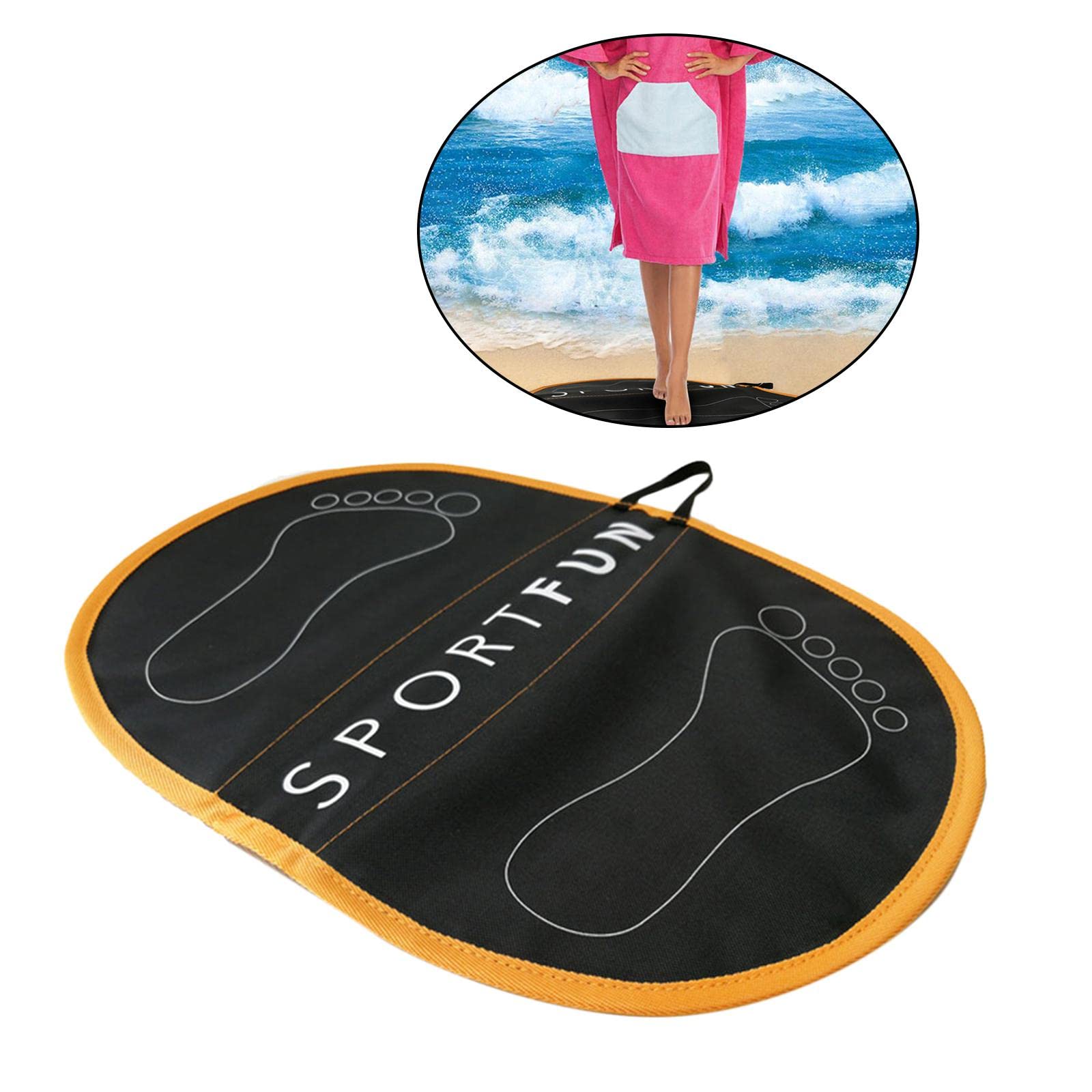 Costume da bagno fasciatoio nero cambia tuta subacquea impermeabile accessorio surf