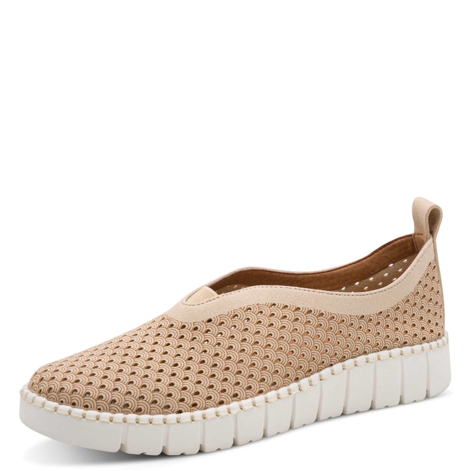 Jana Women's Damen Slipper Vegan 8-24560-46 Loafer, Beige, 7.5 UK