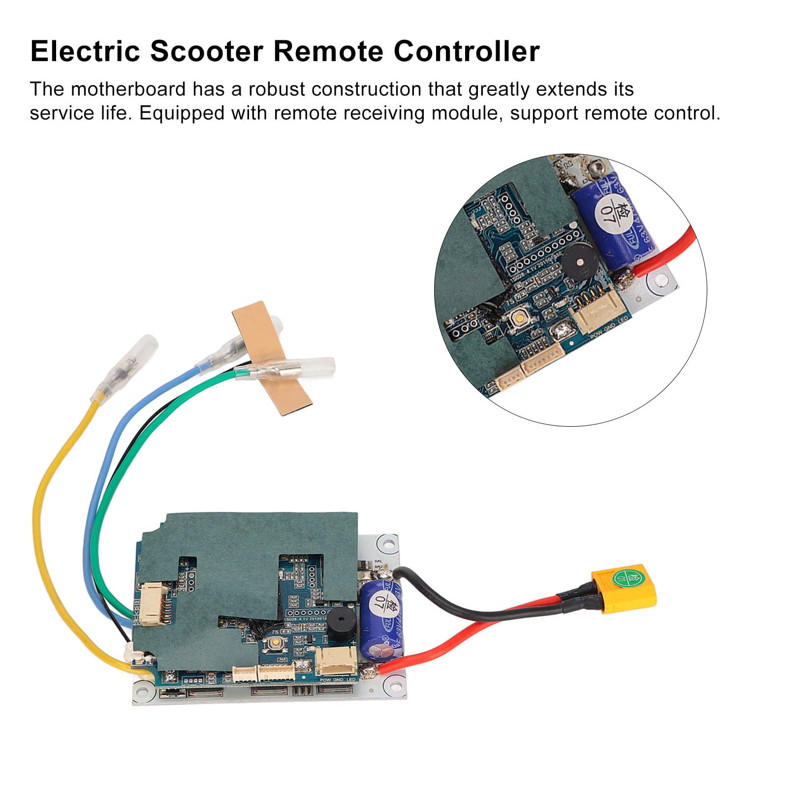 ESC Controller di Skateboard Elettrico con Telecomando, Controllo Elettrico a Portata Singola del Mozzos del Mozzos del a Trazione Singola Kit di Scheda ESC