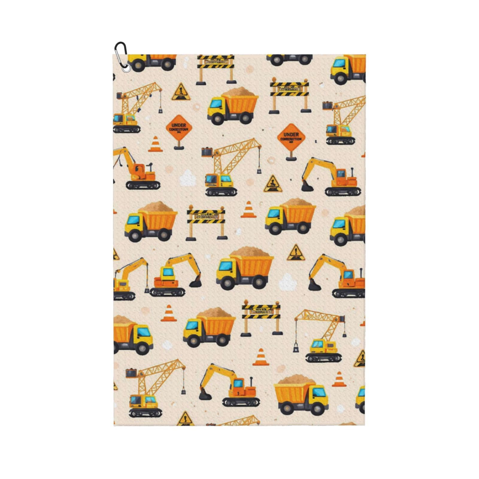 BSDFGSDD construction cartoon truck Golf Towel 24 x 16 inches