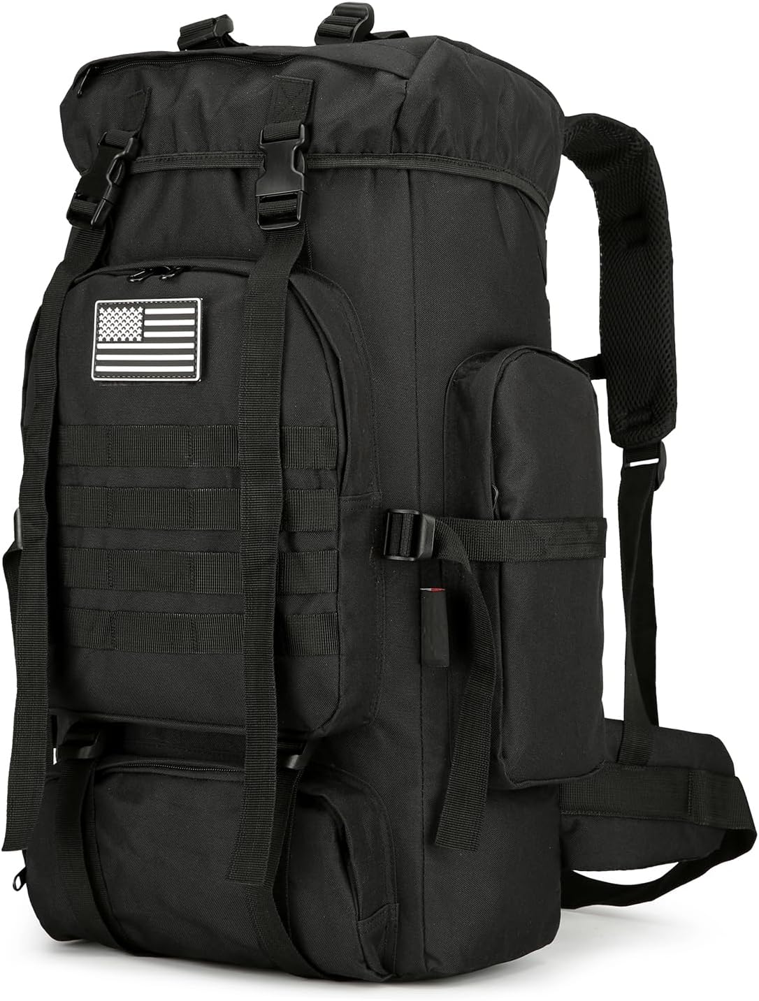 W WINTMING 45L Hiking Backpack Camping Rucksack Molle Military Backpack for Outdoor Traveling