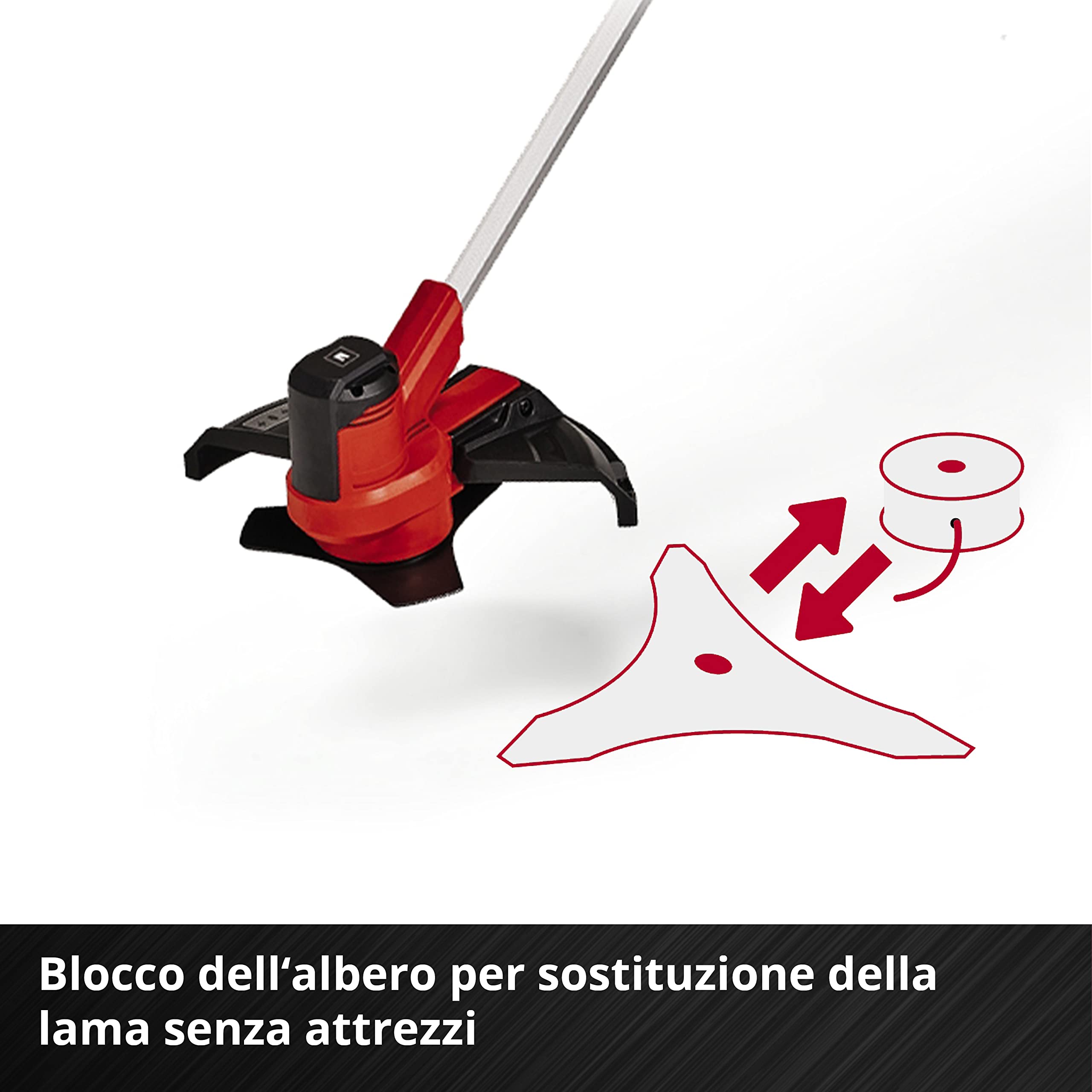 Einhell AGILLO 18/200 - Solo Decespugliatore a batteria Power X-Change (18 V, lama a 3 denti, taglio 20 cm, rocchetto a filo 8m, taglio 30 cm, senza batteria e caricabatteria)