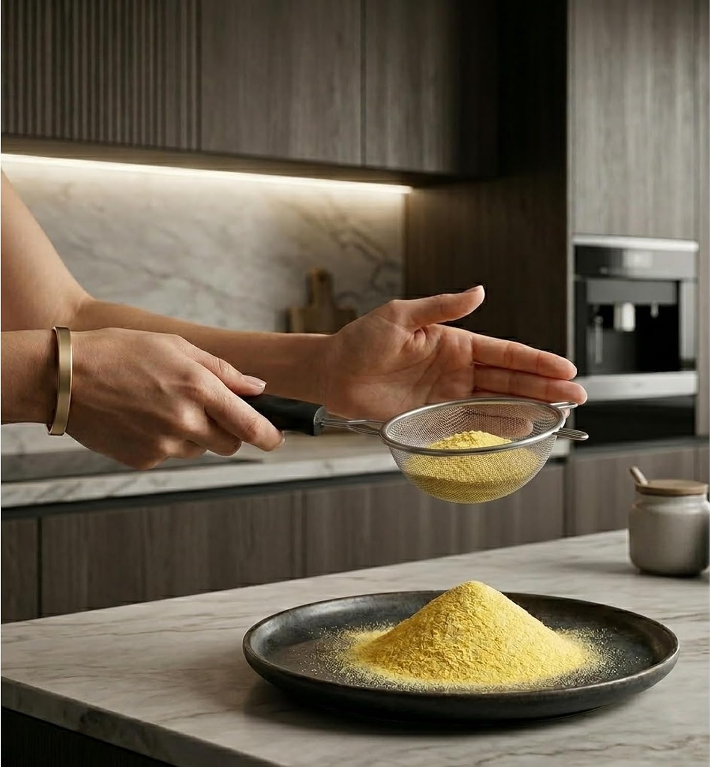 Cooking Concepts Mesh Strainers with Handles, 3.5-in.