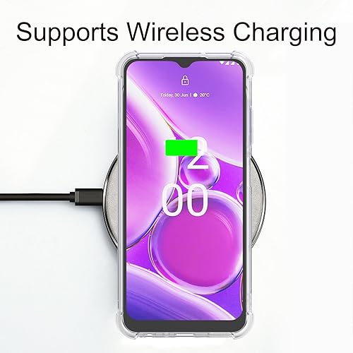 Miniatura 5 de Osophter Funda para Nokia G310 5G Mujeres Niñas Flor Floral con Protector de Pantalla Flexible TPU Caucho Teléfono Cubierta para Nokia G42 (Flor