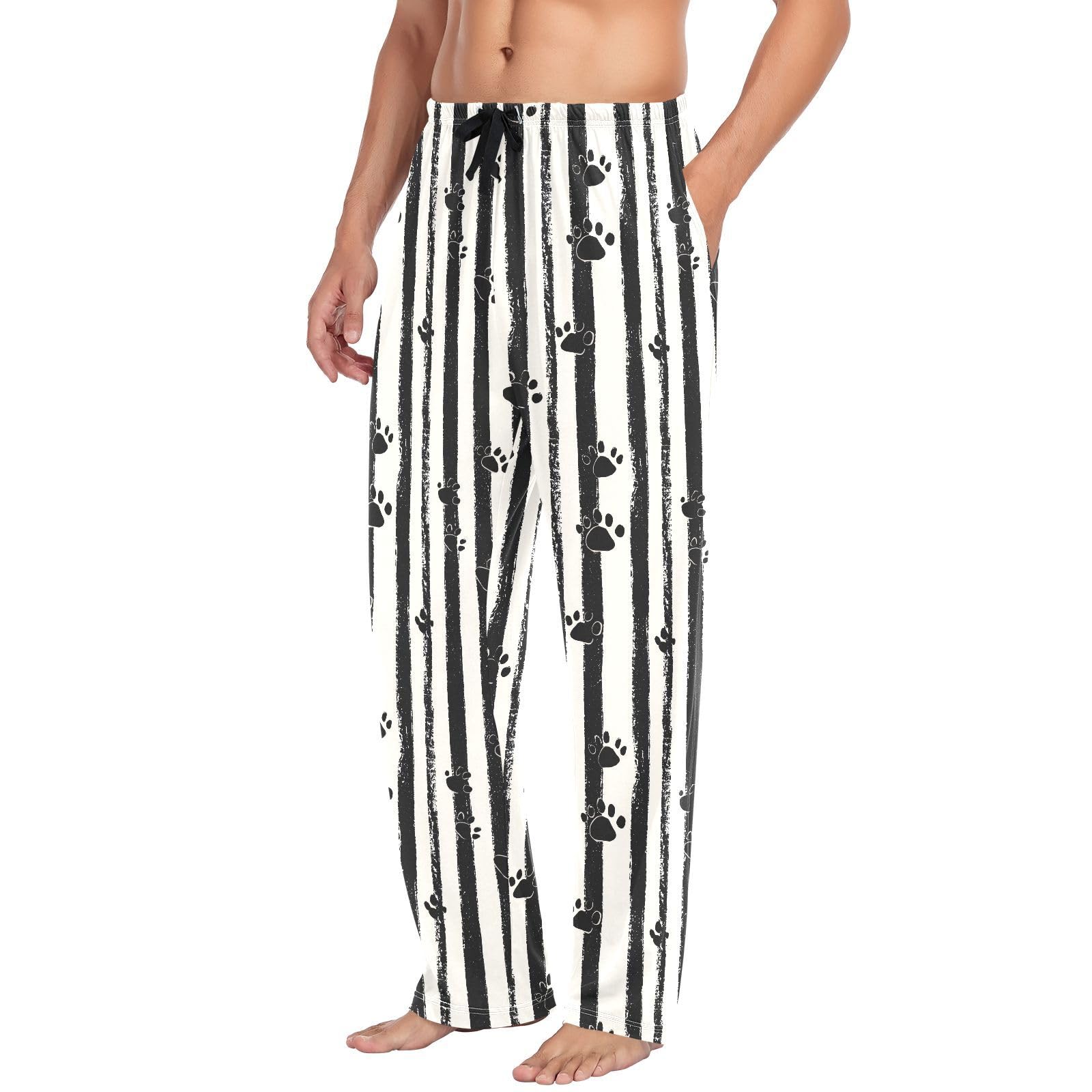 Pijama de Navidad para hombre con bolsillos para invierno, con cordón, talla S