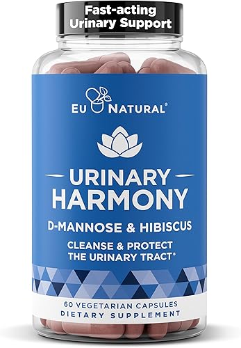 Armonía D-Mannose – infecciones urinarias & Tratamiento de vejiga para lucha Utis – 60 Vegetariana Soft Cápsulas