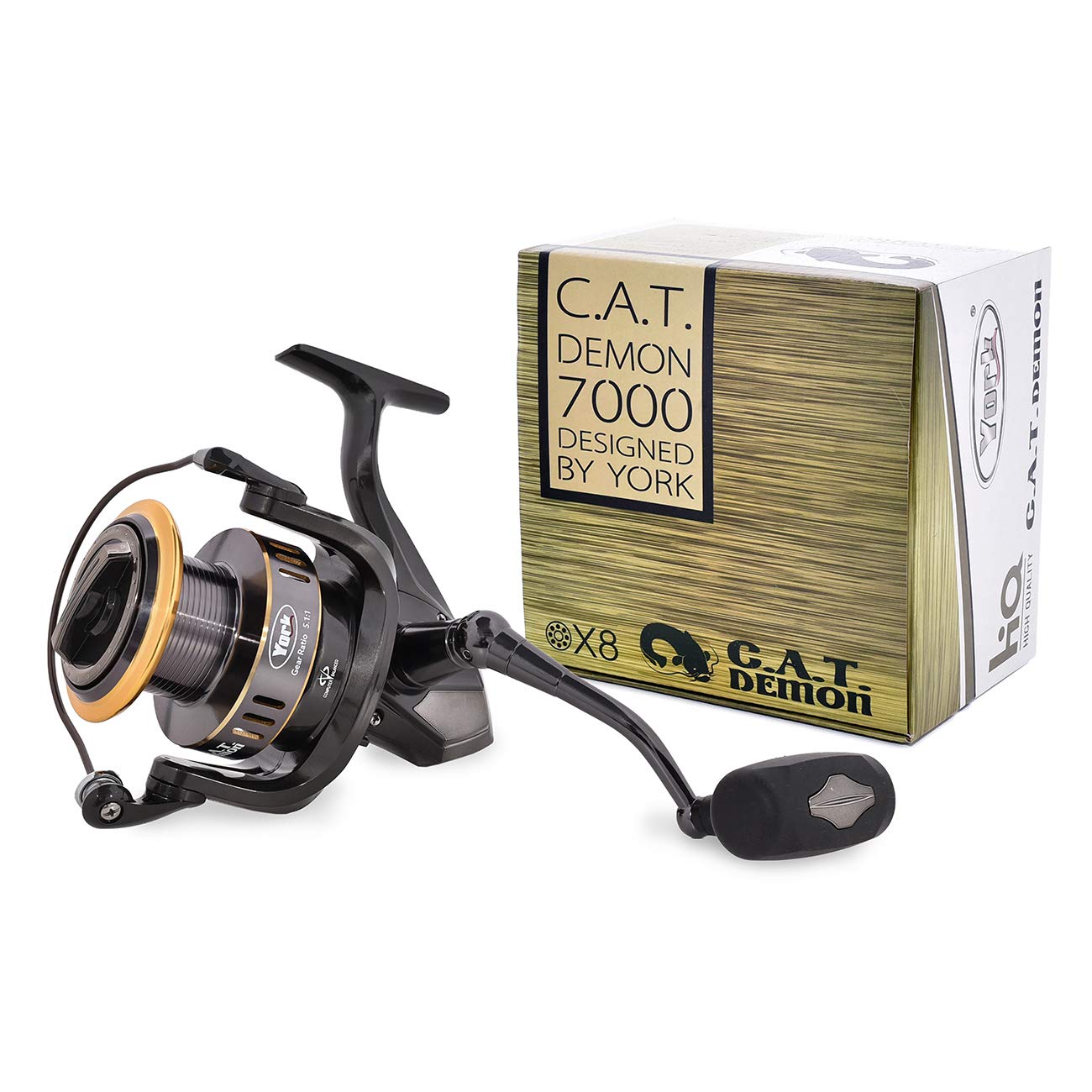 Carrete de pesca York C.A.T. Demon 7000 - Carrete de pesca