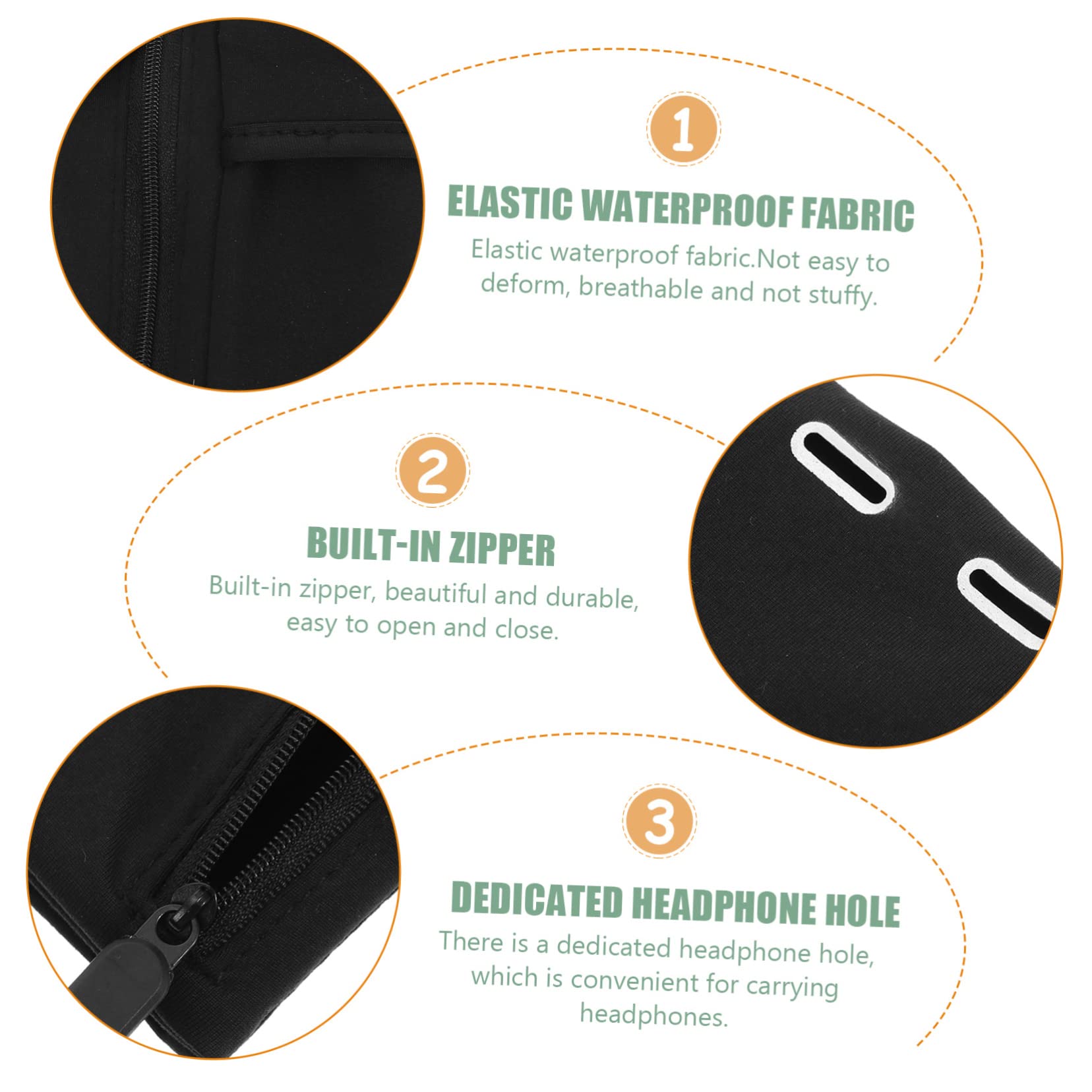 Angoily 5stücke Sportliches Handy-Armband wasserdichte Arm-Tasche Für Joggen Und Fitness Geeignet Für Smartphones Für Outdoor-aktivitäten Und